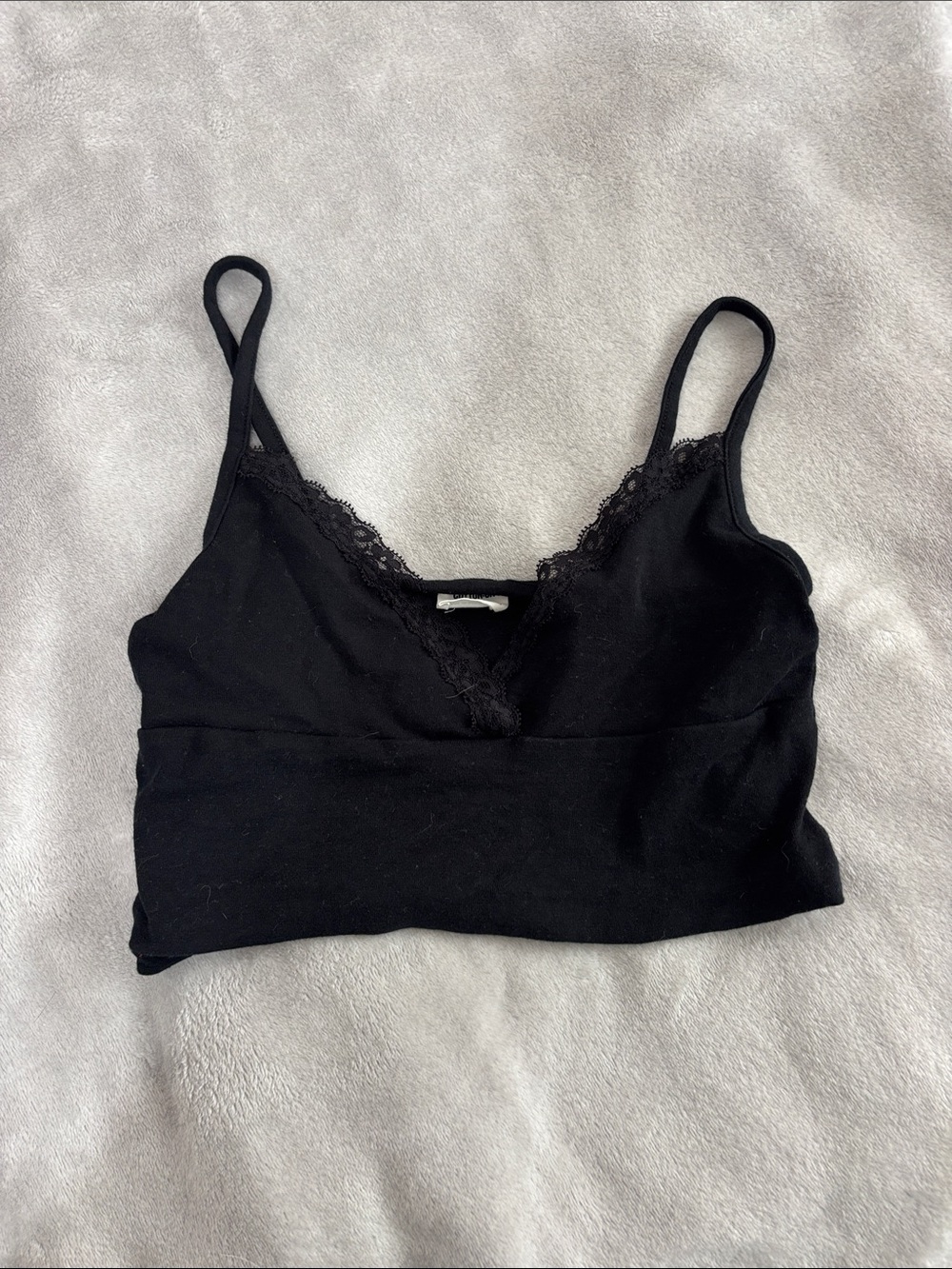 Cotton On Black Lace Trim Camisole